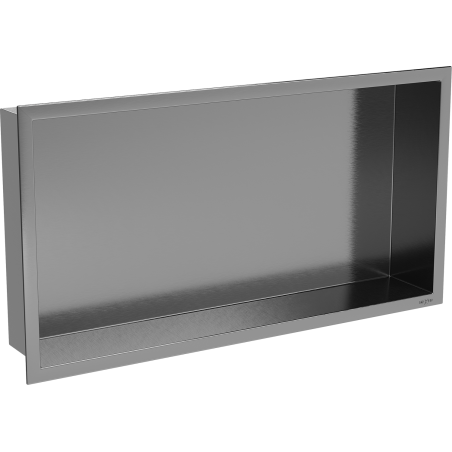 Mexen X-Wall-R nástenná polička s prírubou 60 x 30 cm, gun šedá kartáčovaná - 19E0603010