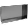 Mexen X-Wall-R nástenná polička s prírubou 60 x 30 cm, gun šedá kartáčovaná - 19E0603010