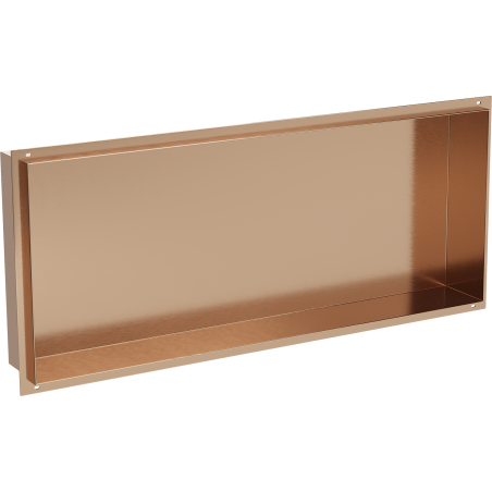 Mexen X-Wall-NR výklenková polica bez límca 75 x 30 cm, brúsená meď - 19C1753010