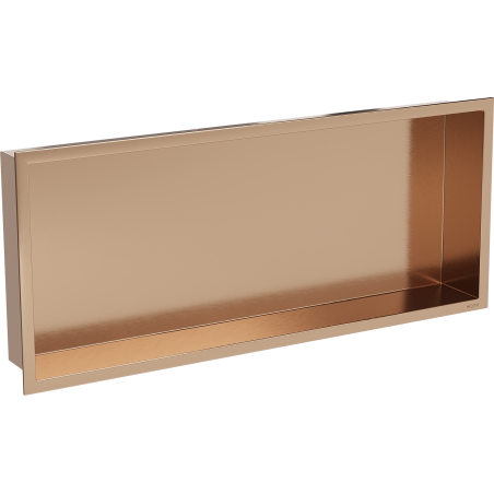 Mexen X-Wall-R nástenná polica s prírubou 75 x 30 cm, brúsená meď - 19C0753010