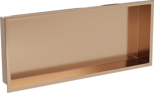 Mexen X-Wall-R nástenná polica s prírubou 75 x 30 cm, brúsená meď - 19C0753010