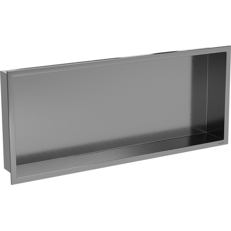 Mexen X-Wall-R nástenná polica s límcom 75 x 30 cm, gun gray brúsená - 19E0753010