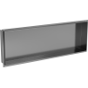 Mexen X-Wall-NR nástenná polica bez príruby 90 x 30 cm, gun gray brúsený - 19E1903010