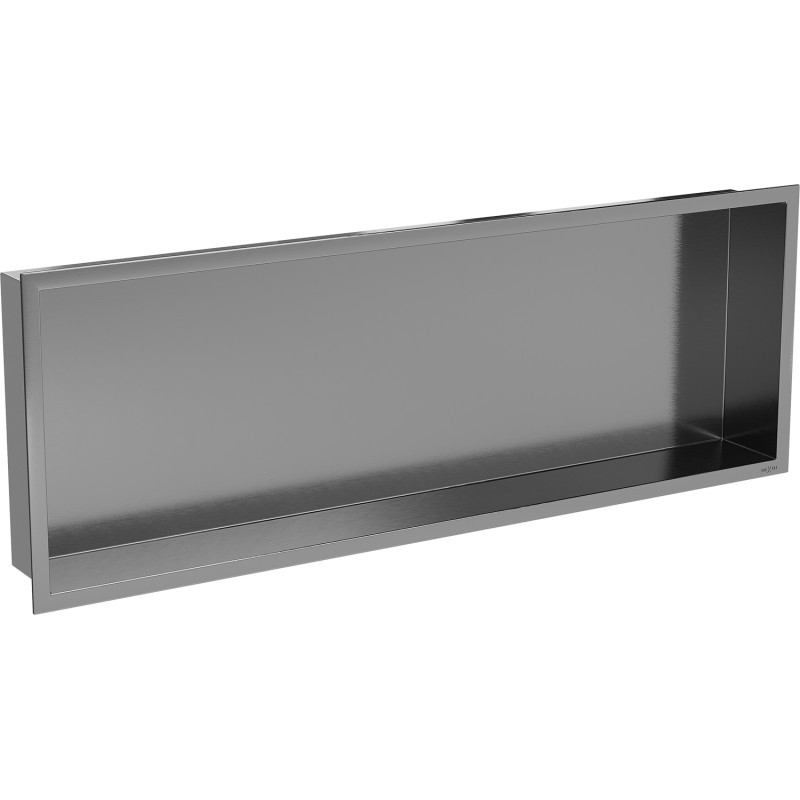 Mexen X-Wall-R Nástenná polica s golierom 90 x 30 cm, brúsená zbraňová sivá - 19E0903010
