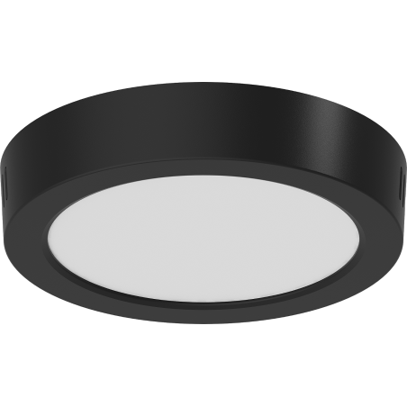 Mexen LDSR LED stropné svietidlo povrchové fi 17 cm, 12W, Neutrál - 4000K, 960 lm, čierne - L212-017-1240-70