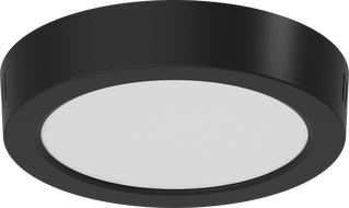 Mexen LDSR stropné LED svietidlo povrchovo montované fi 17 cm, 12W, Studená - 6500K, 960 lm, čierna - L212-017-1265-70