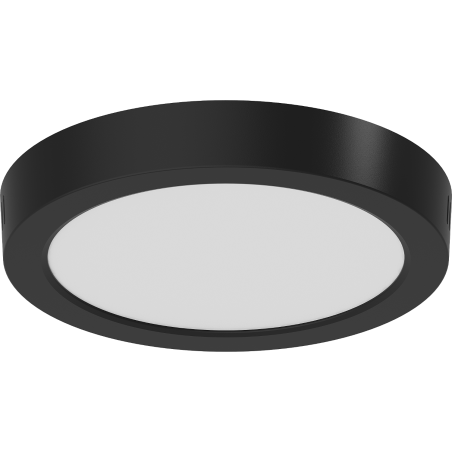 Mexen LDSR LED stropné svietidlo povrchovo montované, priemer 22 cm, 18W, Studené - 6500K, 1440 lm, čierne