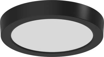 Mexen LDSR LED stropné svietidlo povrchovo montované, priemer 22 cm, 18W, Studené - 6500K, 1440 lm, čierne