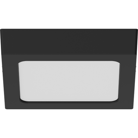 Mexen LDSS stropné LED svietidlo povrchové 17 x 17 cm, 12W, Studená - 6500K, 960 lm, čierne - L213-017-1265-70