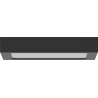 Mexen LDSS stropné LED svietidlo na povrchovú montáž 22 x 22 cm, 18W, Neutrálna - 4000K, 1440 lm, čierna