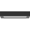 Mexen LDSS stropné LED svietidlo na povrchovú montáž 22 x 22 cm, 18W, Studená - 6500K, 1440 lm, čierna - L213-022-1865-70