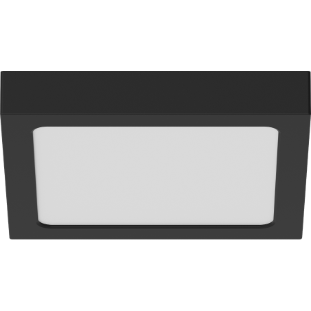 Mexen LDSS stropné LED svietidlo na povrchovú montáž 22 x 22 cm, 18W, Studená - 6500K, 1440 lm, čierna - L213-022-1865-70