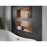 Mexen X-Wall-R nástenná polica s prírubou 75 x 30 cm, brúsená meď - 19C0753010