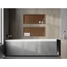 Mexen X-Wall-R nástenná polica s prírubou 75 x 30 cm, brúsená meď - 19C0753010