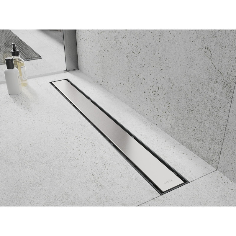 Mexen Flat Abs Flat ABS lineárny odtok 2v1 70 cm, inox - 1069070