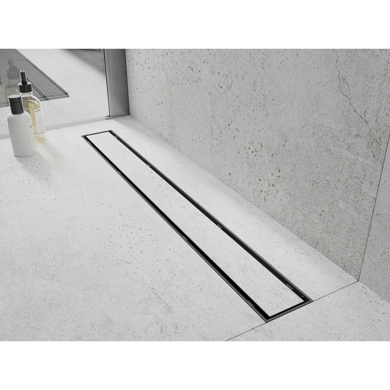 Mexen Flat Abs Flat ABS lineárny odtok 2v1 90 cm, inox - 1069090