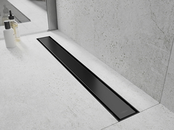 Mexen Flat ABS lineárny odtok 2v1 70 cm, čierny - 1769070