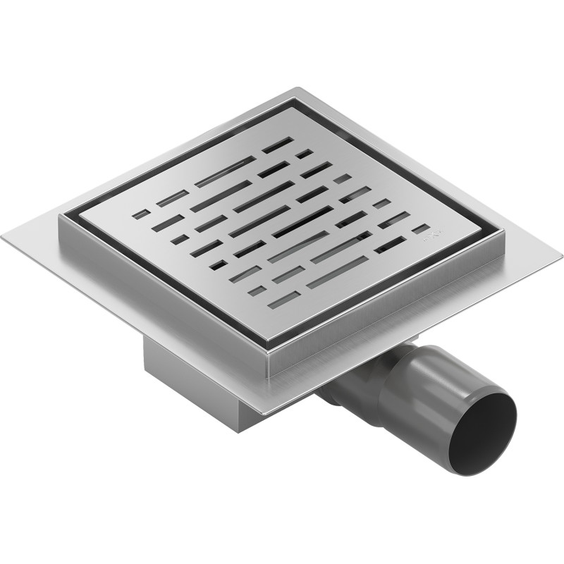 Mexen Flat-Q M01 podlahová vpusť štvorcová 15 x 15 cm, inox - 1010315