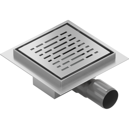 Mexen Flat-Q M01 podlahová vpusť štvorcová 15 x 15 cm, inox - 1010315