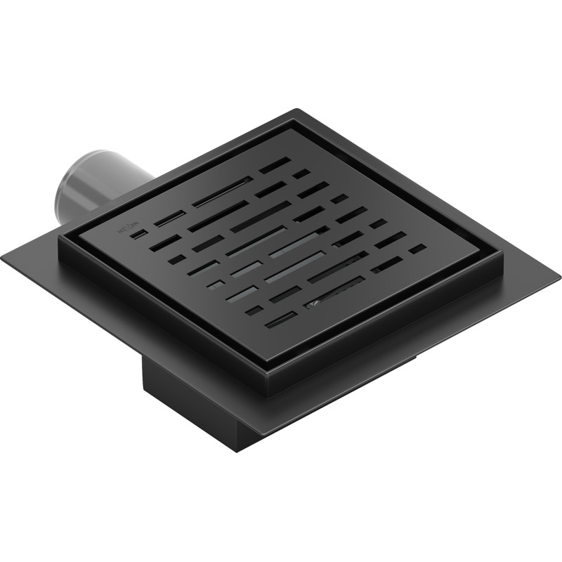 Mexen Flat-Q M01 podlahový vpust štvorcový 12 x 12 cm, čierny - 1710312