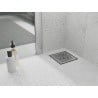 Mexen Flat-Q M01 štvorcová podlahová vpust 12 x 12 cm, inox - 1010312