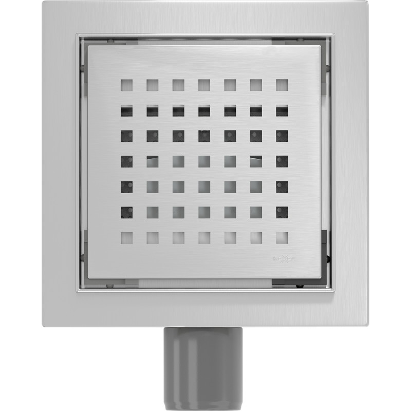 Mexen Flat-Q M08 podlahový vpust štvorcový 12 x 12 cm, inox - 1010512