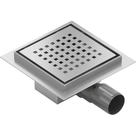 Mexen Flat-Q M08 podlahový vpust štvorcový 12 x 12 cm, inox - 1010512