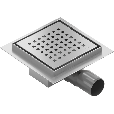 Mexen Flat-Q M08 podlahový vpust štvorcový 15 x 15 cm, inox - 1010515