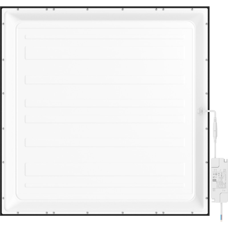 Mexen Brill LED stropný panel na zabudovanie 60 x 60 cm, 40W, Neutrálna - 4000K, 3600 lm, čierny - L200-060-060-4040-70