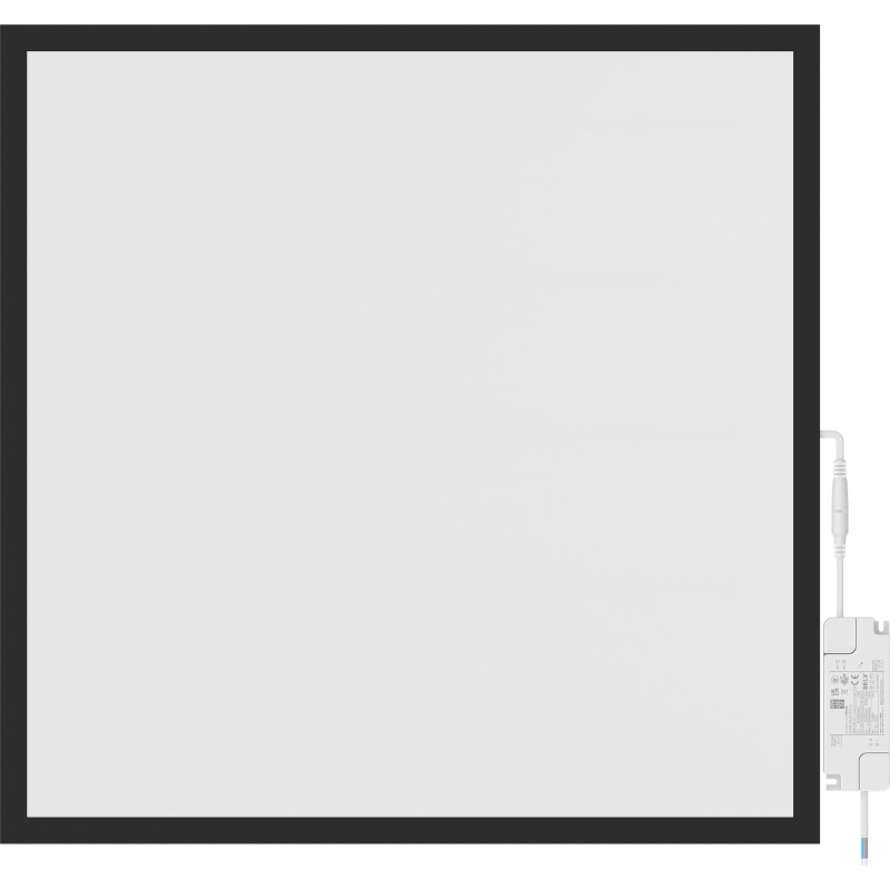 Mexen Brill LED stropný panel na zabudovanie 60 x 60 cm, 40W, Neutrálna - 4000K, 3600 lm, čierny - L200-060-060-4040-70