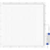 Mexen Brill+ stropný LED panel pod omietku 60 x 60 cm, 48W, Studená - 6500K, 5280 lm, biely - L201-060-060-4865-20