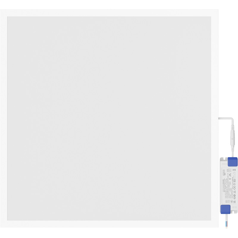 Mexen Brill+ stropný LED panel pod omietku 60 x 60 cm, 48W, Studená - 6500K, 5280 lm, biely - L201-060-060-4865-20