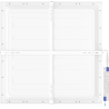 Mexen Brill-S stropný LED panel na povrchovú montáž 60 x 60 cm, 40W, Neutrálna - 4000K, 4000 lm, biela