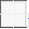 Mexen Brill-S stropný LED panel na povrchovú montáž 60 x 60 cm, 40W, Neutrálna - 4000K, 3600 lm, čierny