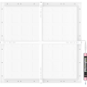 Mexen Brill-S LED stropný panel 60 x 60 cm, 48W, Neutrálna - 4000K, 5280 lm, biela - L206-060-060-4840-20