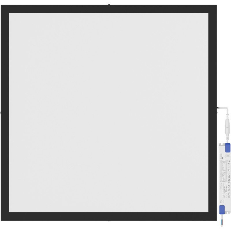 Mexen Brill-S Stropný LED panel na povrchovú montáž 60 x 60 cm, 36W, Neutrálna - 4000K, 3960 lm, čierny