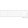 Mexen Brill-S stropný LED panel na povrchu 120 x 30 cm, 36W, Neutrálna - 4000K, 5184 lm, biela - L207-120-030-3640-20