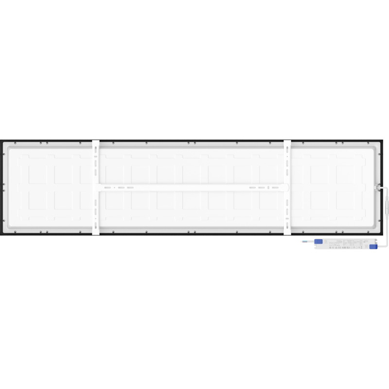 Mexen Brill-S stropný LED panel na povrch 120 x 30 cm, 36W, Neutrálna - 4000K, 3960 lm, čierny - L207-120-030-3640-70
