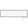 Mexen Brill-S stropný LED panel na povrch 120 x 30 cm, 36W, Neutrálna - 4000K, 3960 lm, čierny - L207-120-030-3640-70