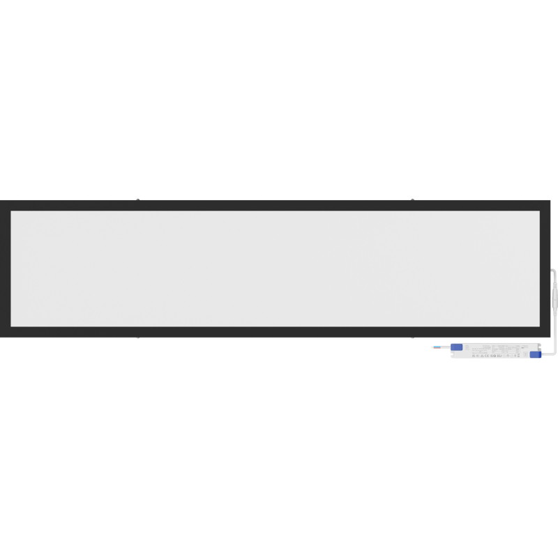 Mexen Brill-S stropný LED panel na povrch 120 x 30 cm, 36W, Neutrálna - 4000K, 3960 lm, čierny - L207-120-030-3640-70