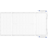 Mexen Brill-S LED stropný panel na povrchovú montáž 120 x 60 cm, 60W, Neutrálna - 4000K, 7200 lm, biela