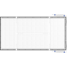 Mexen Brill-S stropný LED panel na povrchovú montáž 120 x 60 cm, 60W, Neutrálna - 4000K, 6600 lm, čierny