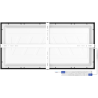 Mexen Brill-S LED stropný panel na povrchovú montáž 60 x 30 cm, 24W, Neutrálna - 4000K, 2640 lm, čierny