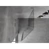 Mexen Mist L asymetrická výklopná sprchová kabína päťuholníková 80 x 90 cm, transparentná, chróm - 8A8L-080-090-01-00