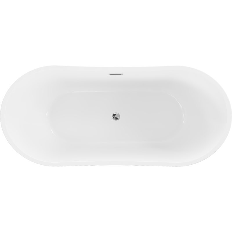 Mexen Montana voľne stojaca vaňa 170 x 80 cm, biela, prepad chróm - 52011708000-01