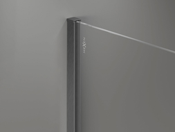 Mexen lištu prístenná k sprchovej stene 8 mm, gun gray brúsený - 800-00-66