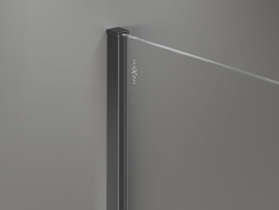 Mexen lišty na stenu k sprchovej stene 8 mm, gun metal - 800-00-95