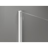 Mexen lišťa pri stenách na sprchovú stenu 10 mm, biela - 800-00-20-X