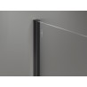 Mexen líštka pri stene pre sprchovú stenu 10 mm, čierna - 800-00-70-X