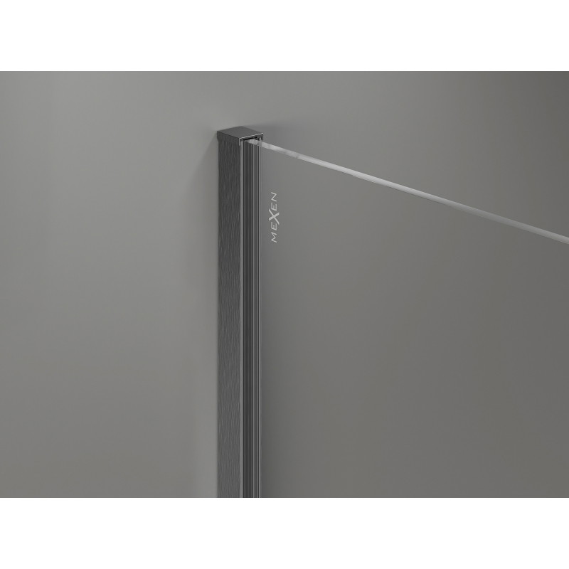 Mexen lišťa priečnu k stenovej stene 10 mm, brushed gun gray - 800-00-66-X